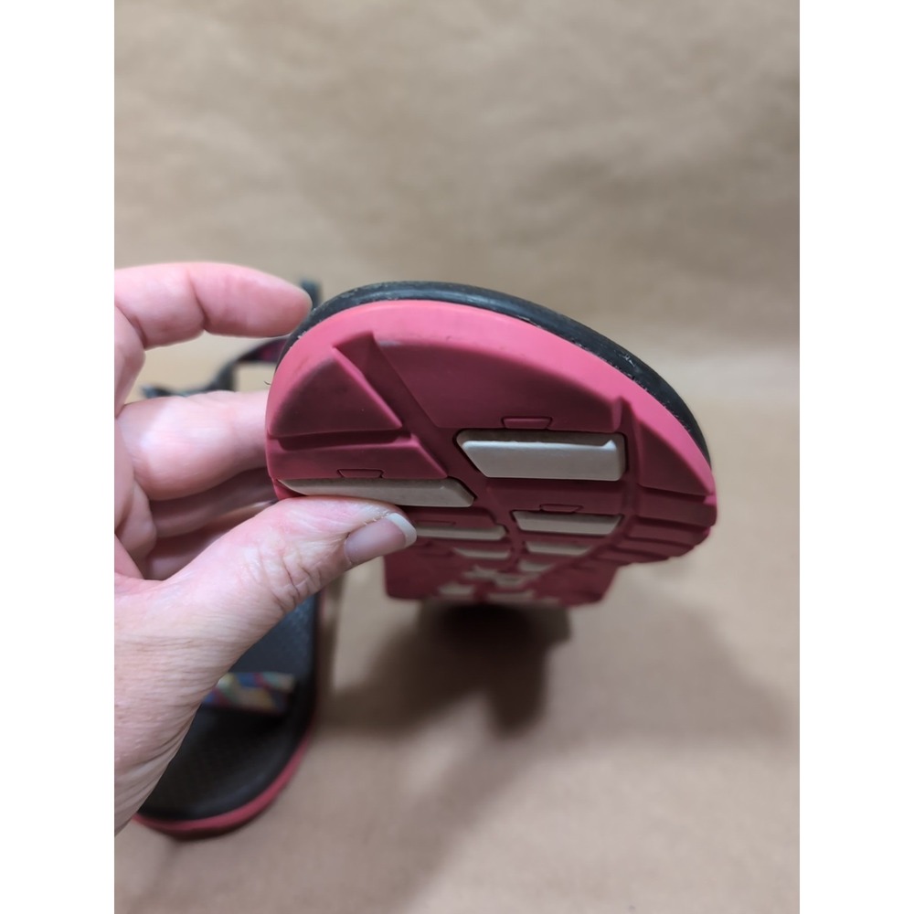 Chaco Girls Size 4 ZX1 EcoTread Fletched Pink Sport Sandal‎ Strappy Athletic - Picture 8 of 9